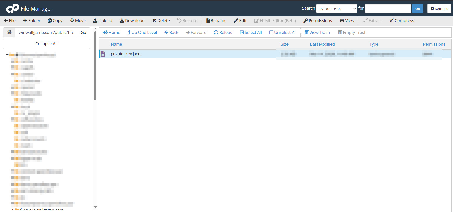 private_key.json uploaded in public/firebase folder