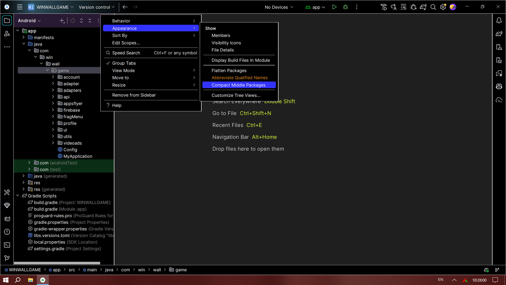 Android Studio Workspace